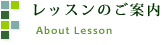レッスンのご案内